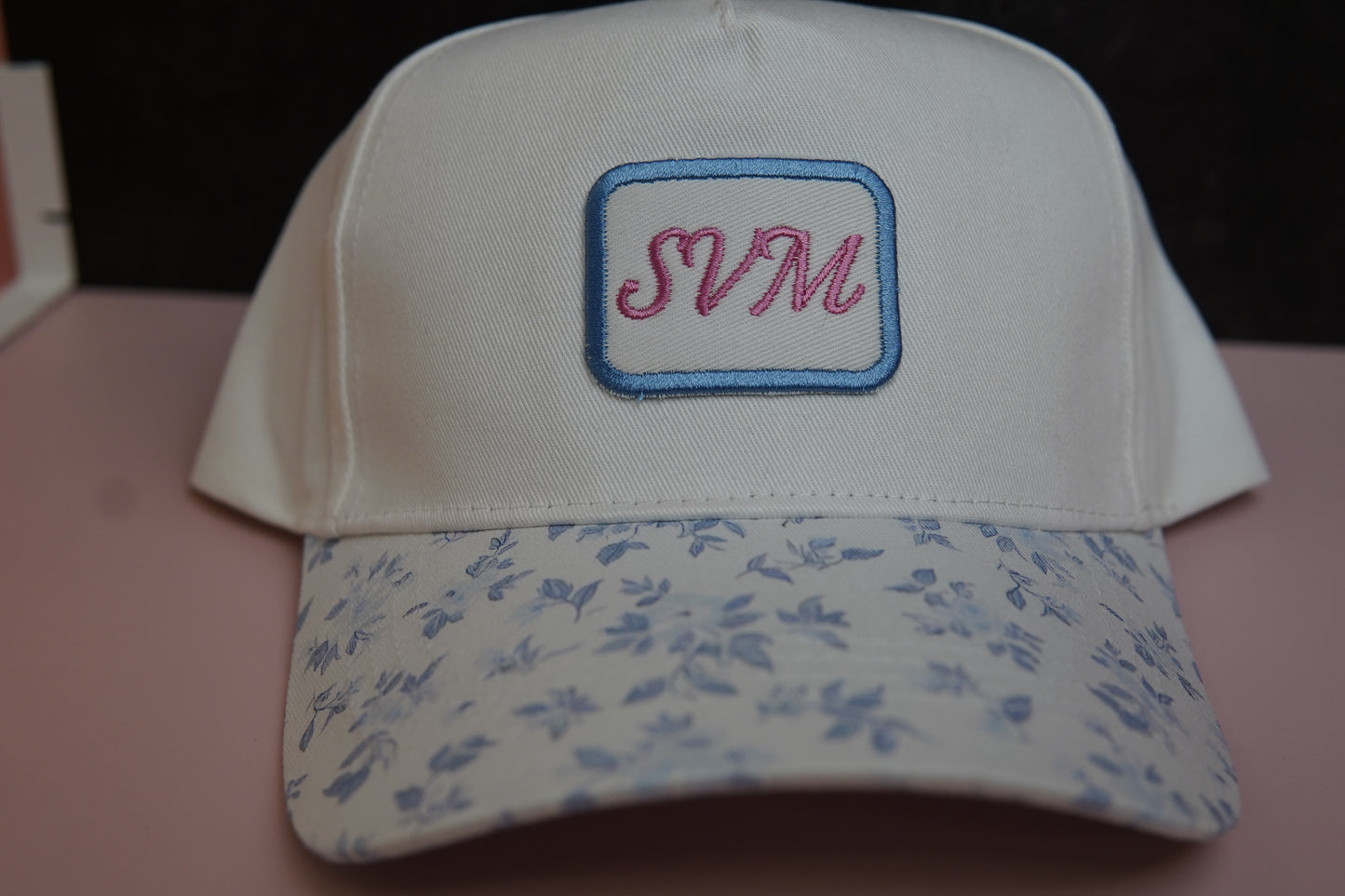 SVM Blue Floral Trucker