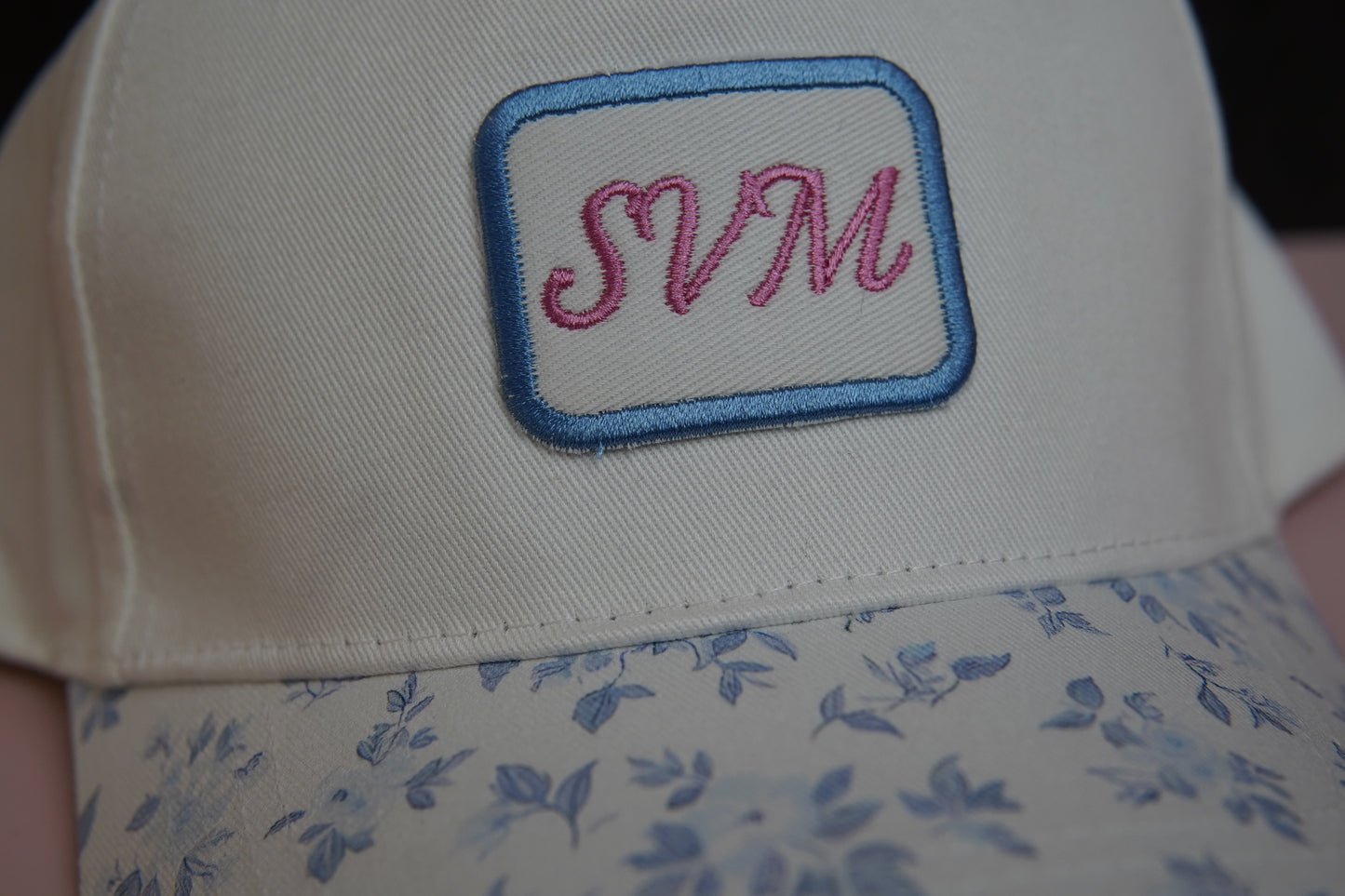 SVM Blue Floral Trucker