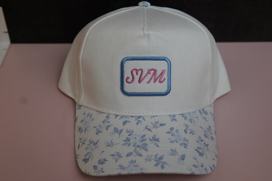 SVM Blue Floral Trucker