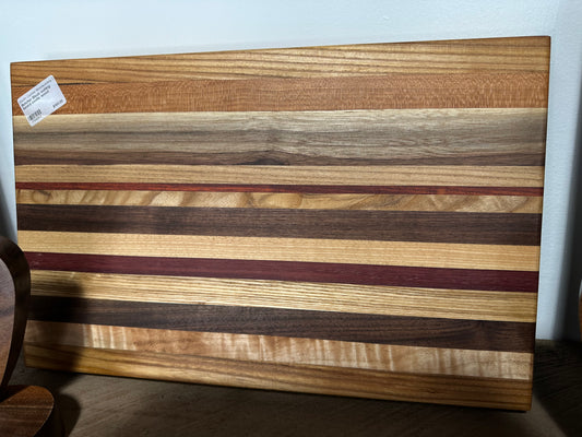 Butcher block exotic wood cutting board medium