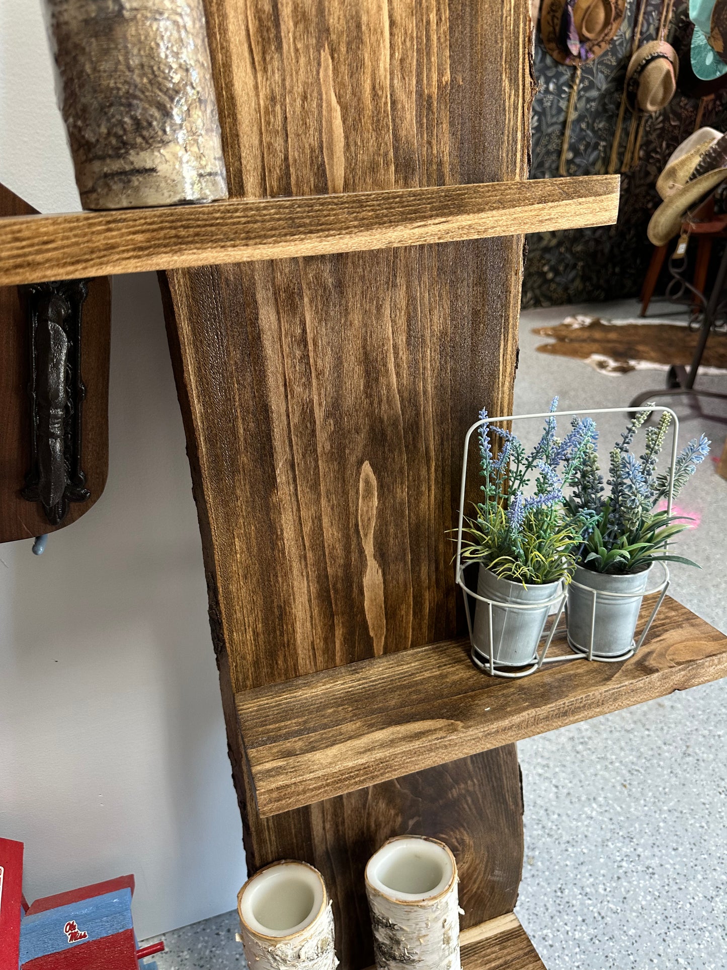 Live Edge floating shelf