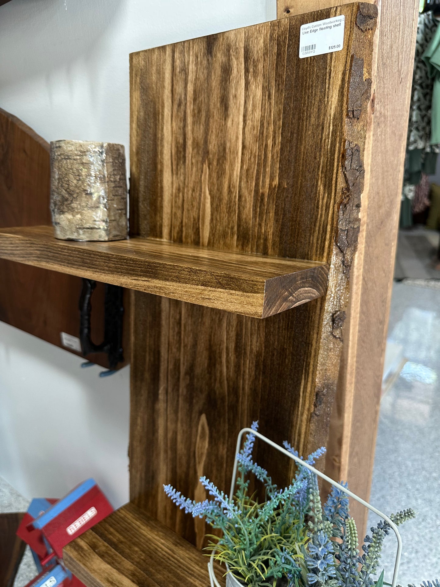 Live Edge floating shelf