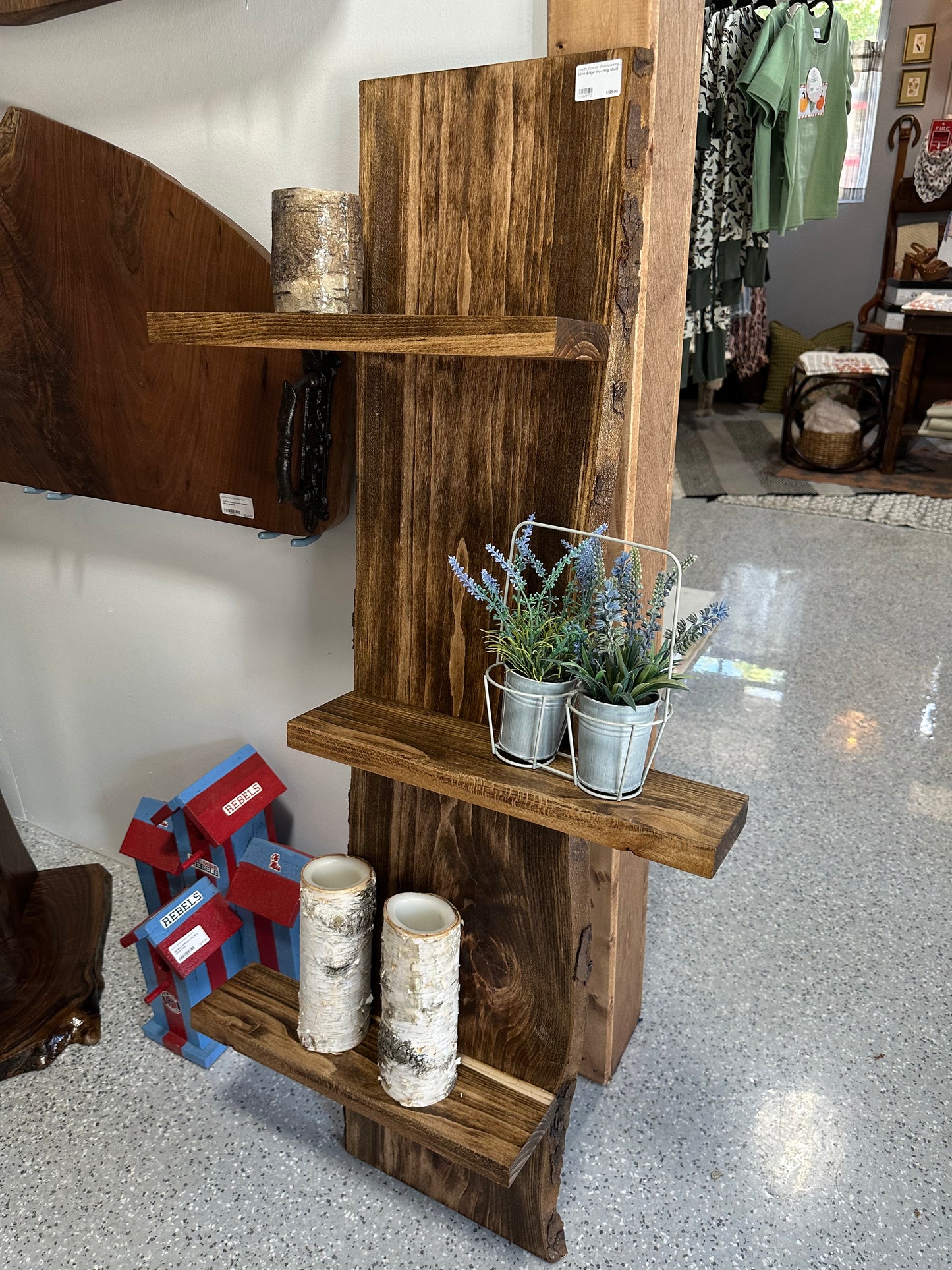Live Edge floating shelf